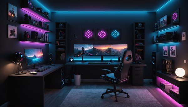 Idées créatives pour la décoration de la chambre d'un gamer